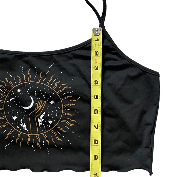 Sun, Moon and Hand Tank Crop Top Size Large - Picture 6 of 9